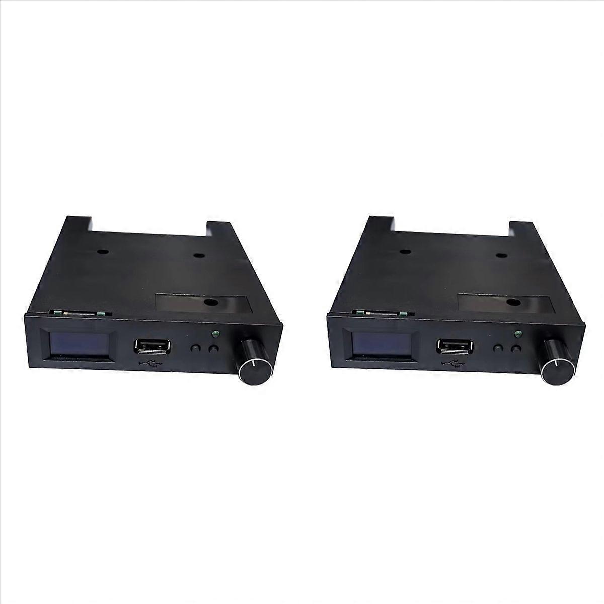 2X SFRM44-U100LQD-435 Floppy Drive Emulator with OLED Screen & Rotary Encoder Flash Floppy Drive