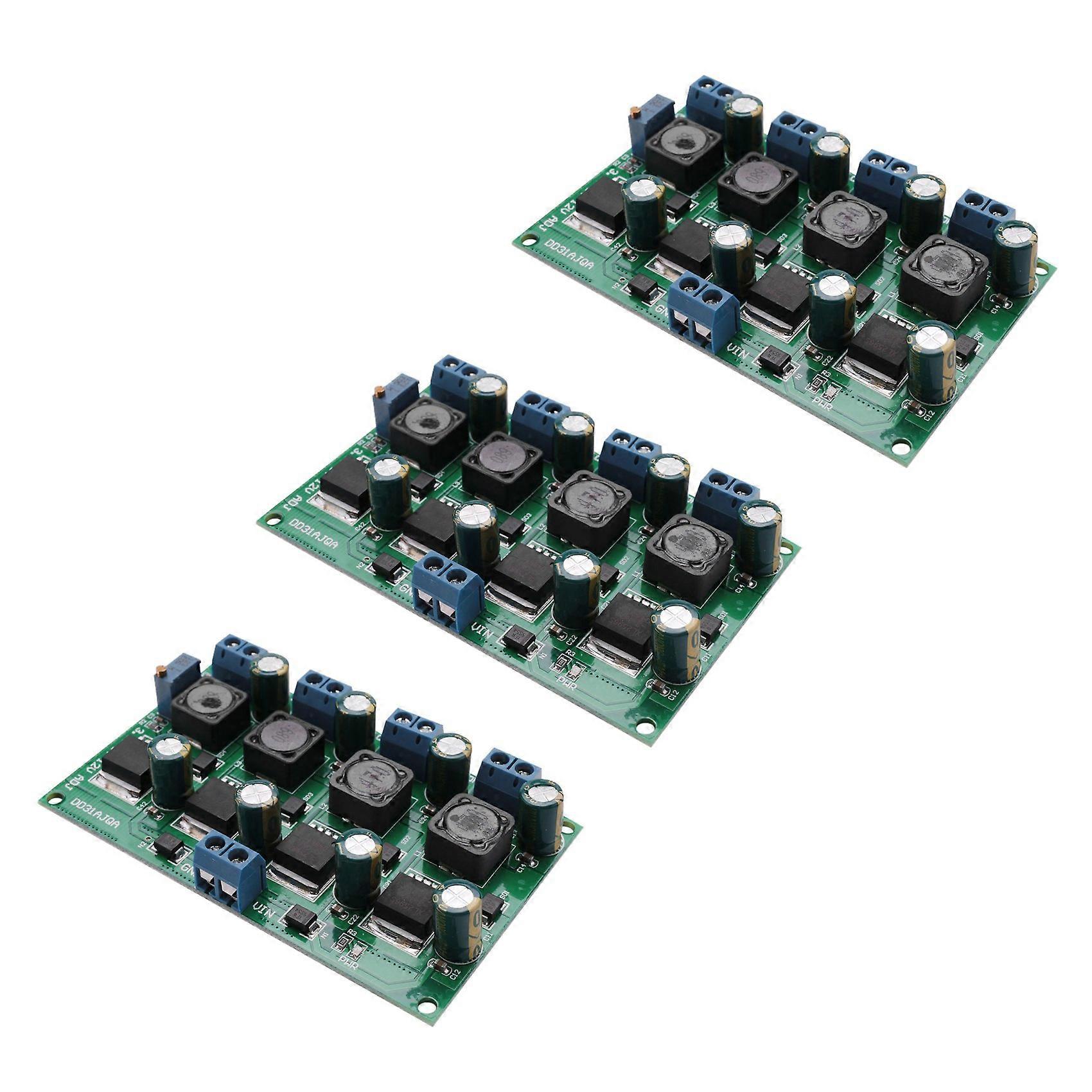 3X 3A 4 Channels Multiple Switching Power Supply Module 3.3V 5V 12V ADJ Adjustable Output DC DC Buck