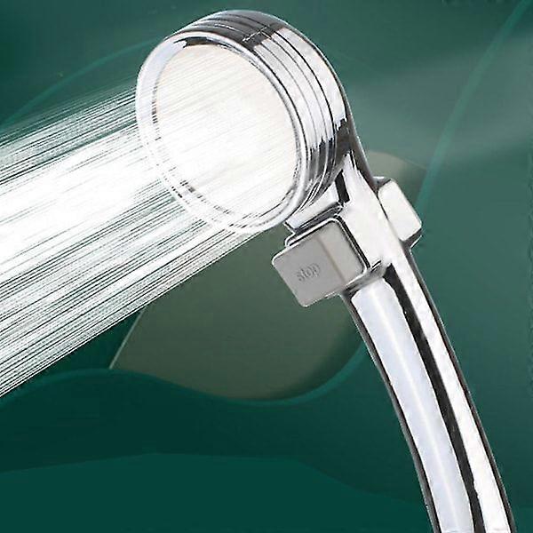High Pressure Universal Stop Button Water Saving Round Shower Head