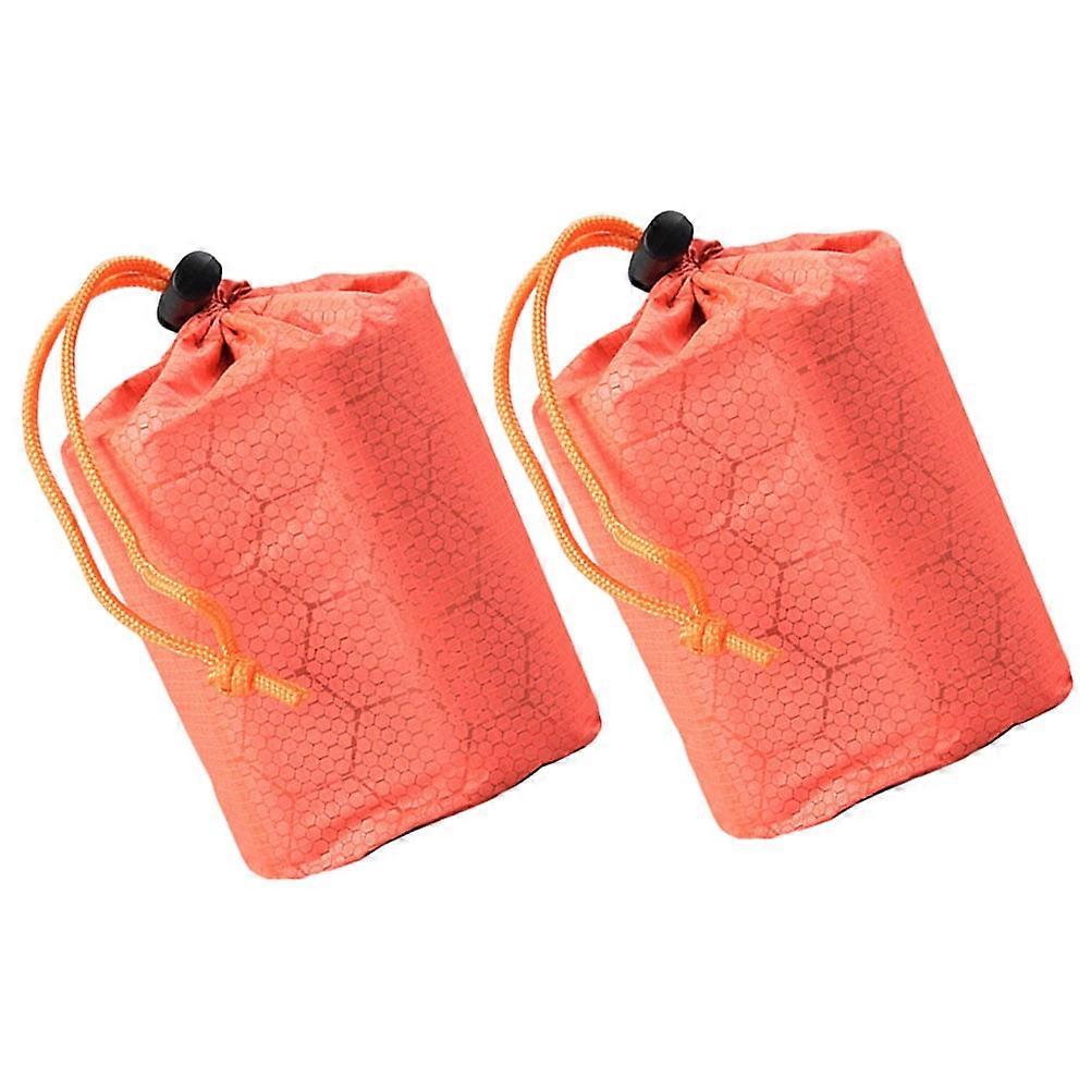 2 Pcs Camp Sleeping Bag Storage Sack Multipurpose Camping Items Pe