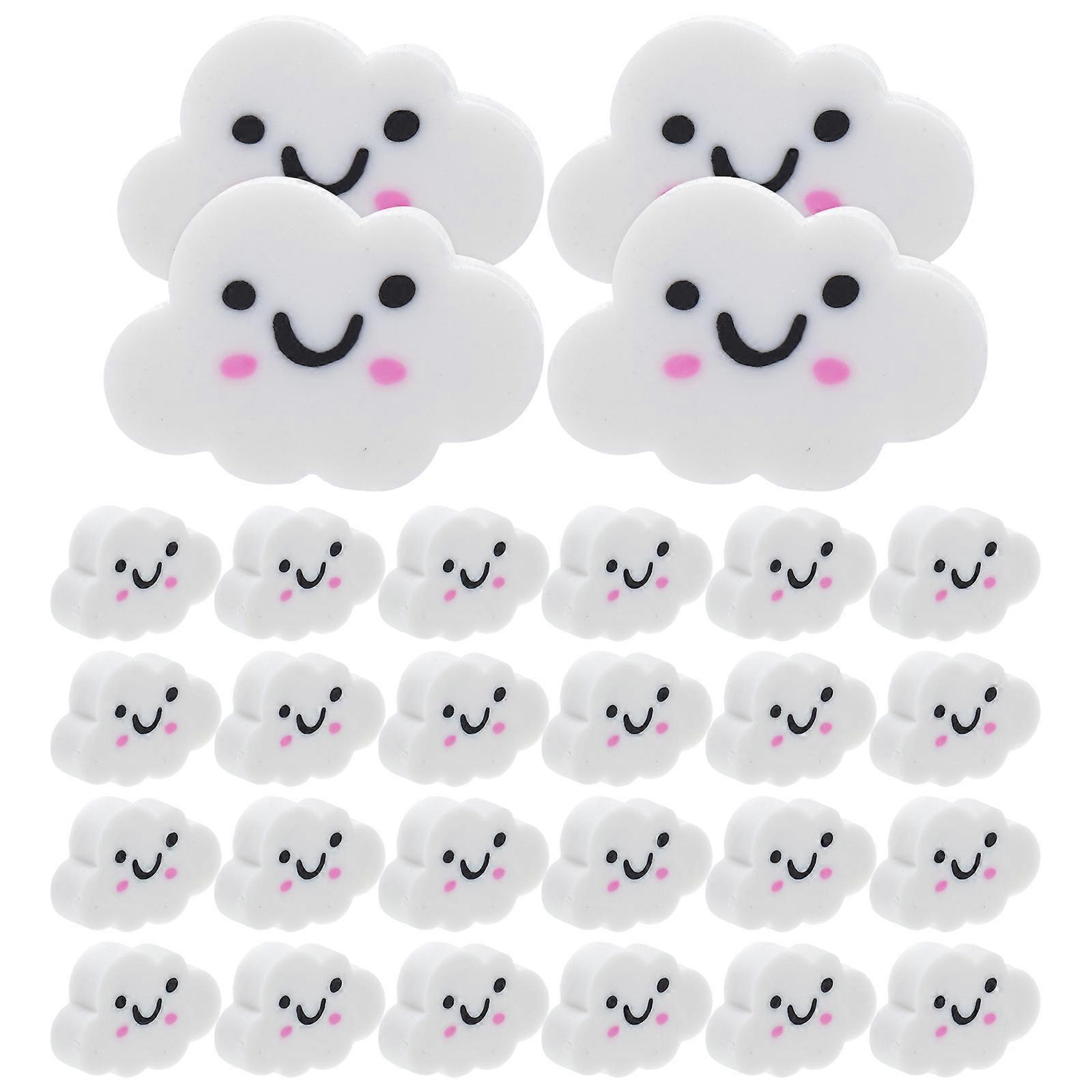Cute Mini Eraser Cloud-Shaped Eraser for Kids 50Pcs Prize