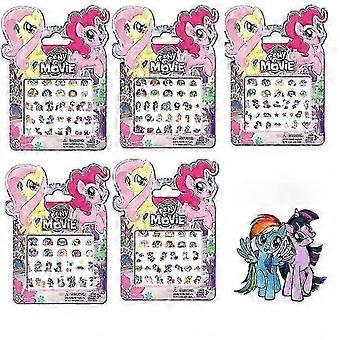x Original My Little Pony Nagelsticker Spielzeug Anime Figur Prinzessin Celestia Twilight Sparkle 3D Nagelsticker Spielzeug für Kinder
