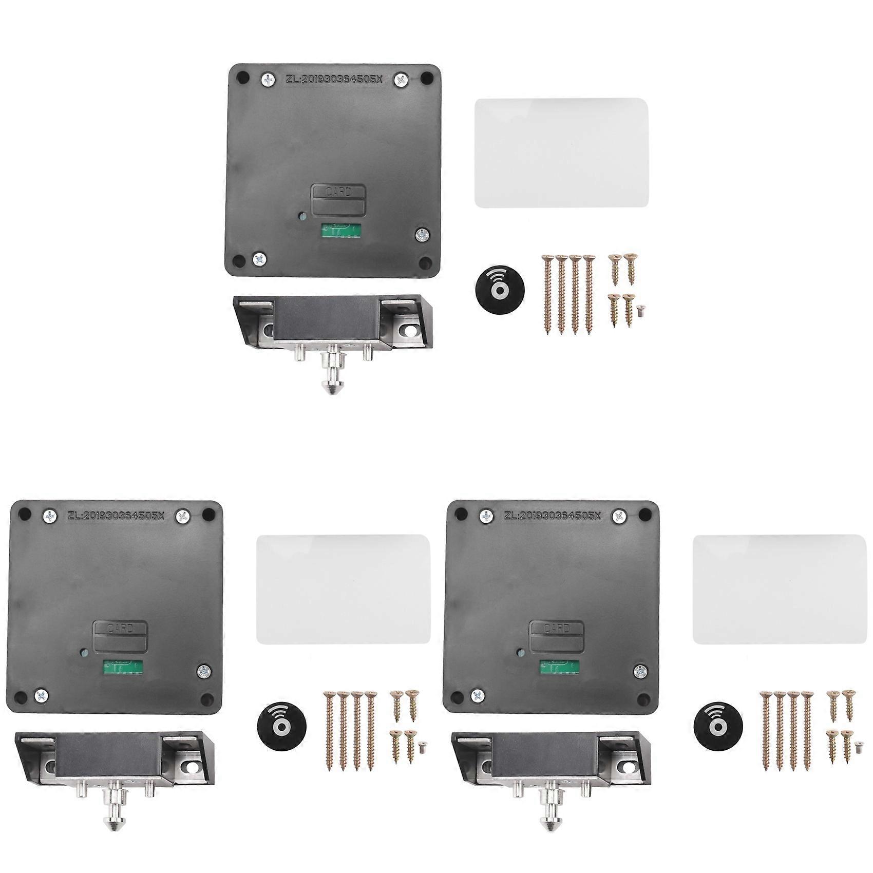 3X Smart Wood Door Lock Keyless Invisible Electronic Lock IC Card TTlock App Unlock Cabinet Locker Furniture Drawer Lock