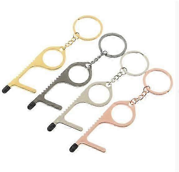 Non-contact Door Opener, Hygiene Hook, Key Fob (4 Pieces)