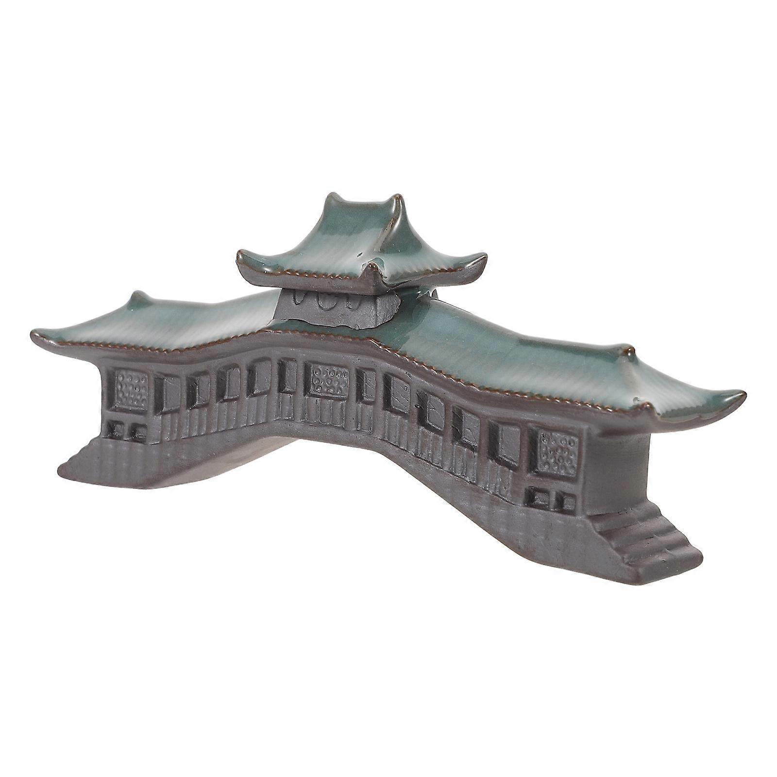 Fish Tank Decor Miniature Bridge for Decoration Ceramic