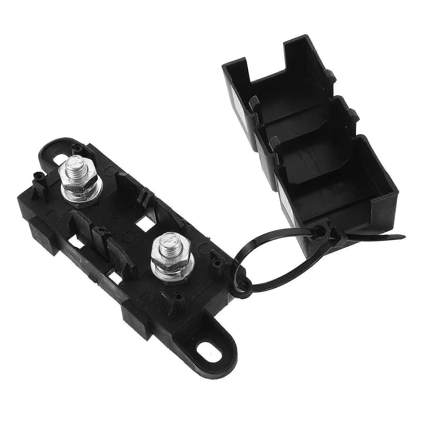 Car Truck Large Size M8 Threaded Bolt Splashproof Fuse Holder Box Block for 1 Mega-Backup