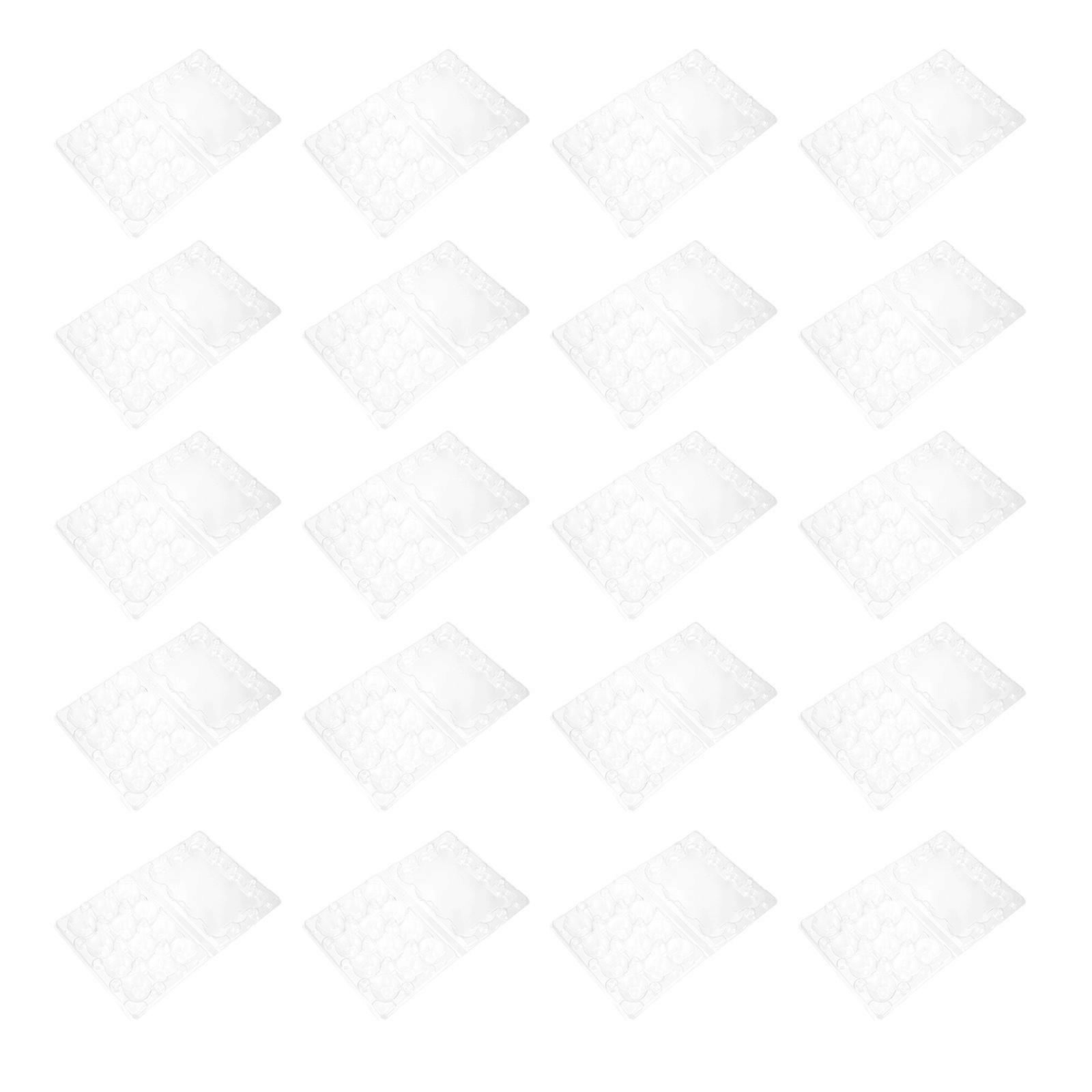 Transparent Quail Egg Carton with 12 Cavities for Storage Strong Plastic Durable Reusable Easy to