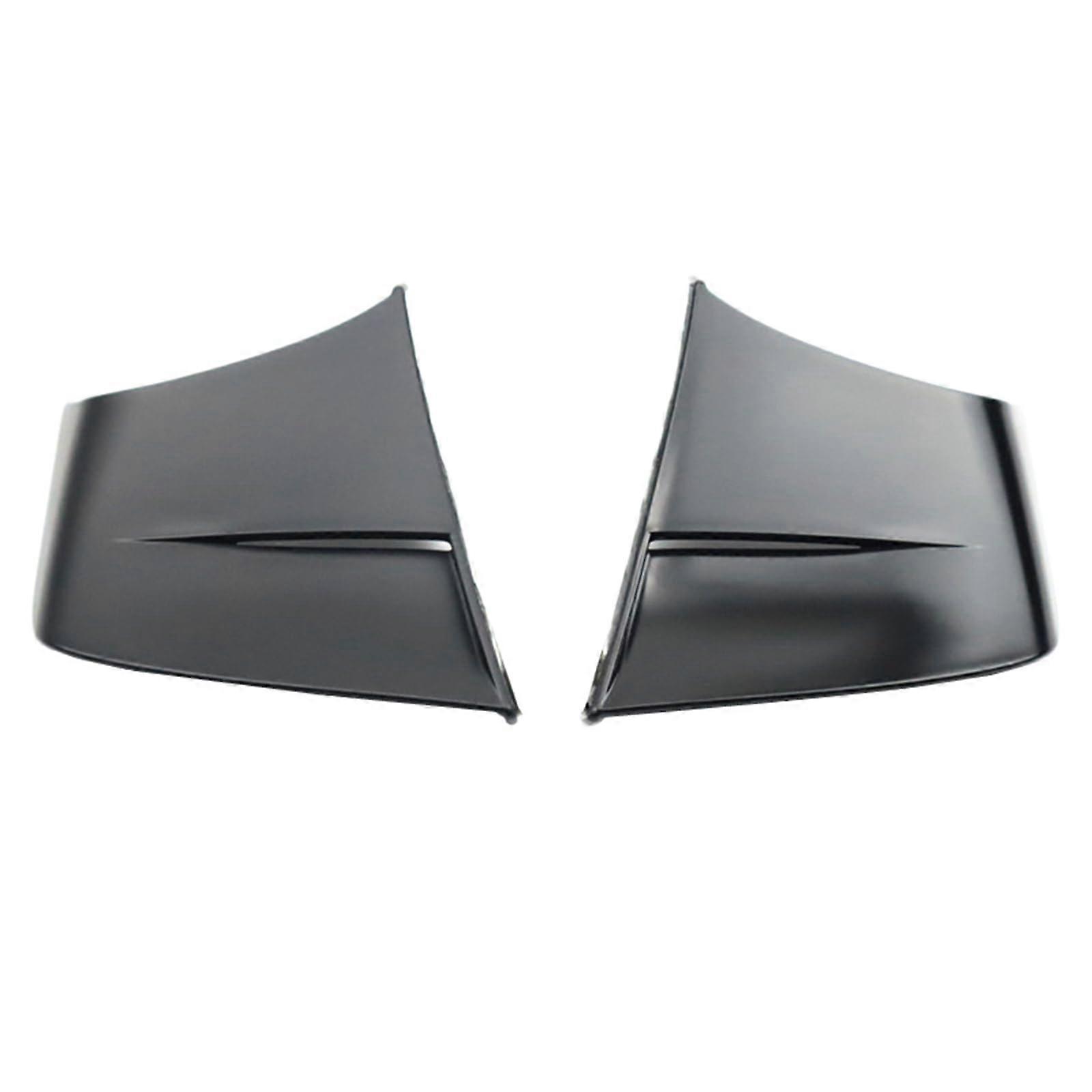 2Pcs Glossy Black Motorcycle Aerodynamic Spoiler Winglets for Stability and Cornering Control