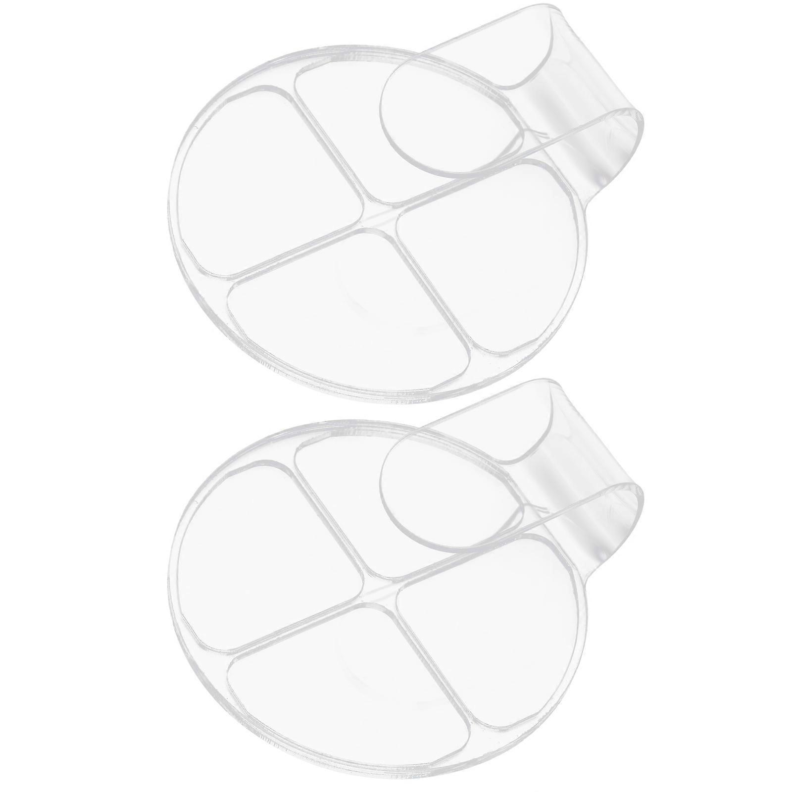 Durable Acrylic Makeup Mixing Palette for Foundation 2Pcs Set