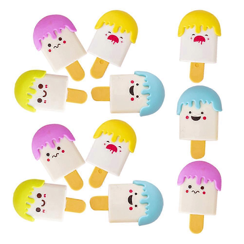 Mini Erasers Delicate Ice Cream Erasers for Home Use 36Pcs Portable Pack