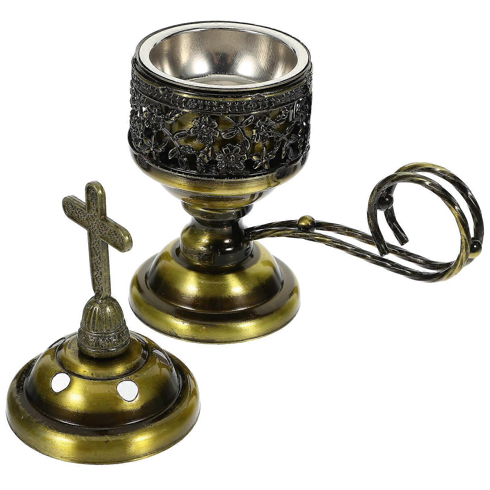 Incense Burner Metal Censer for Relaxation and Desktop Ornament