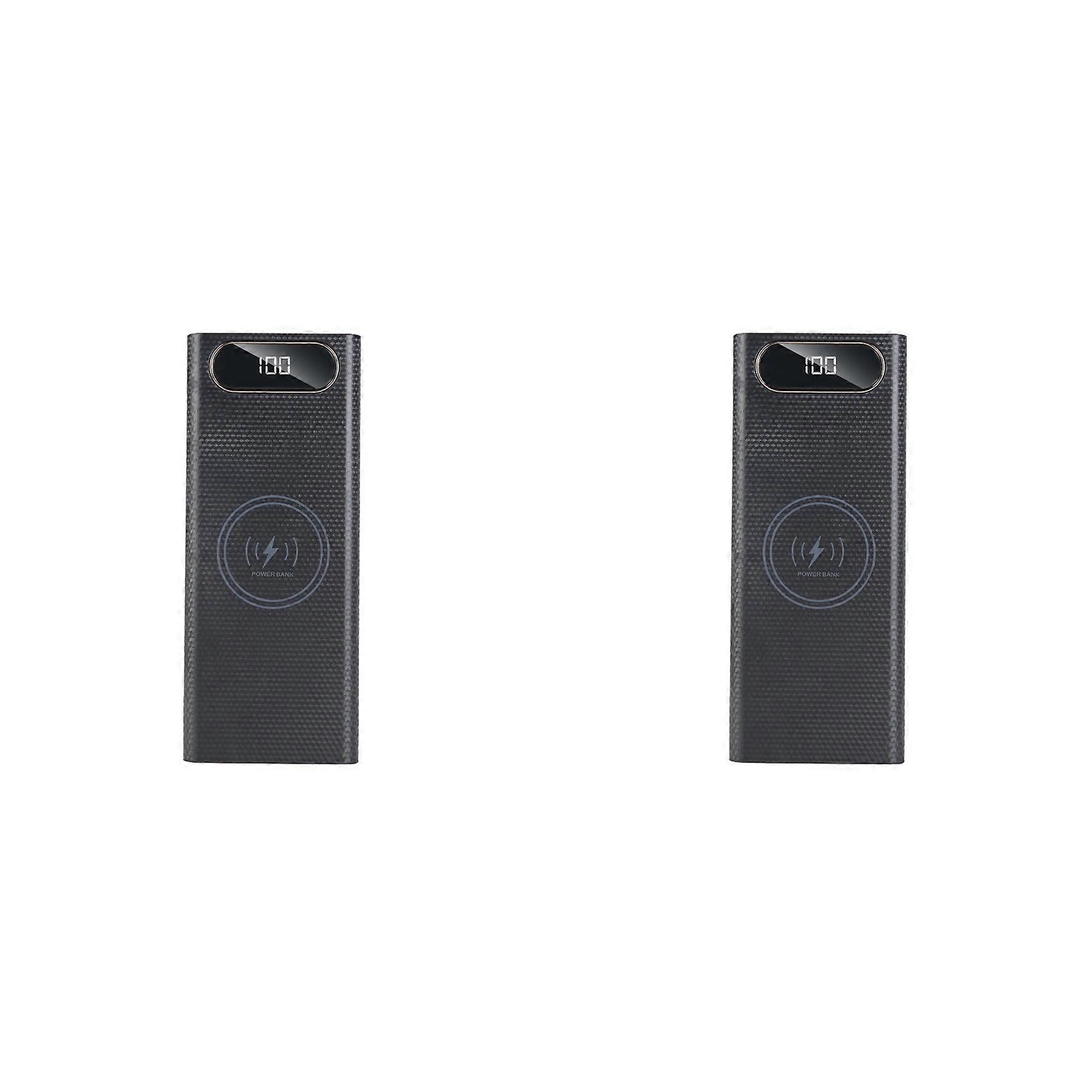 2X Power Bank DIY Shell Case Battery Charger Box with Lighting Function 8x21700 Battery Shell Storage Organize 10W