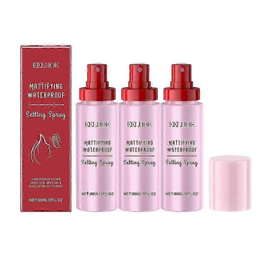 1-5x Powder Melting Glass Setting Spray Mattifying Waterproof Setting Spray Ultra-Smooth Finish Setting Mist