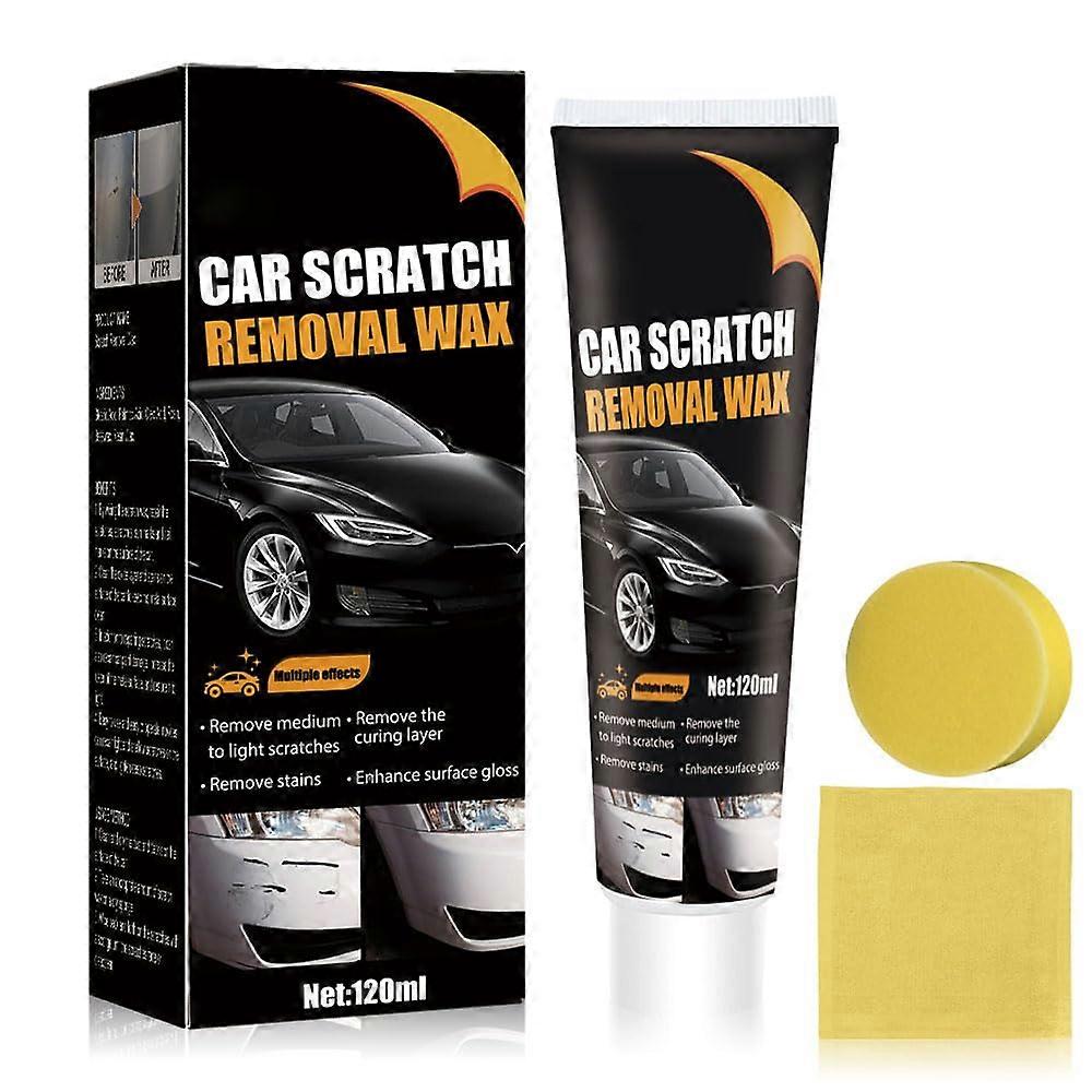 Car Scratch Remover Kit Compatible with All Paints, Rapid Repair Paste with Applicator for Gloss Finish