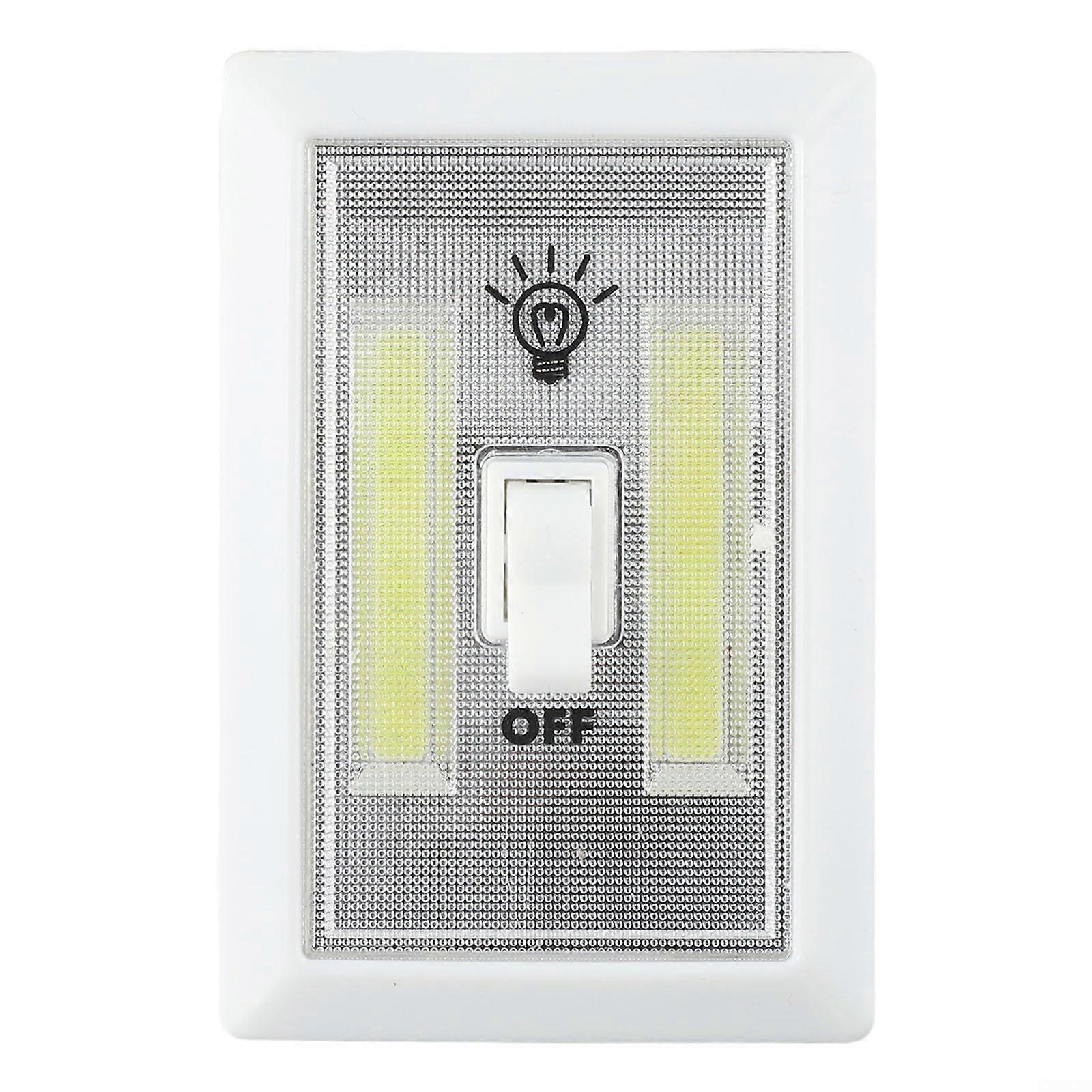 LED Light Switch with Bright COB LEDs, Battery Operated for Closet, Shed, Garage, Wall Mount