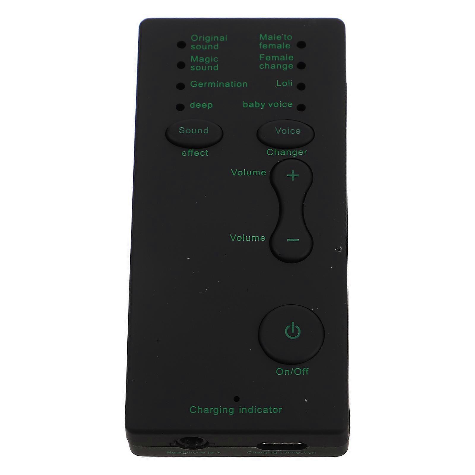 Sound Modulation Device Portable Voice Changer for Phone Black