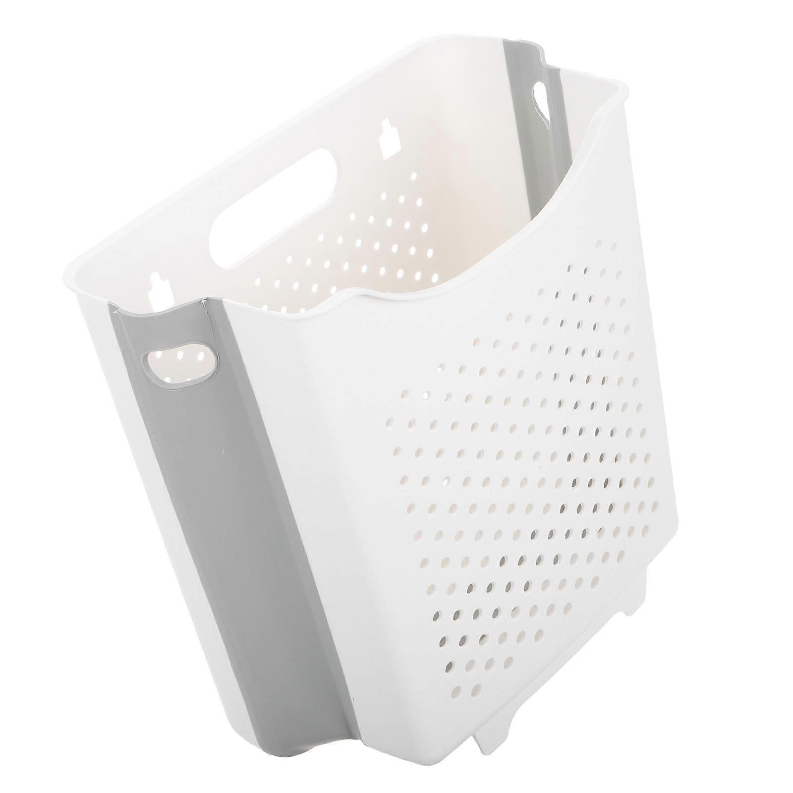 Foldable Laundry Basket Hanging Clothes Storage Holder 1 Set Laundry Room Container Foldable Hamper