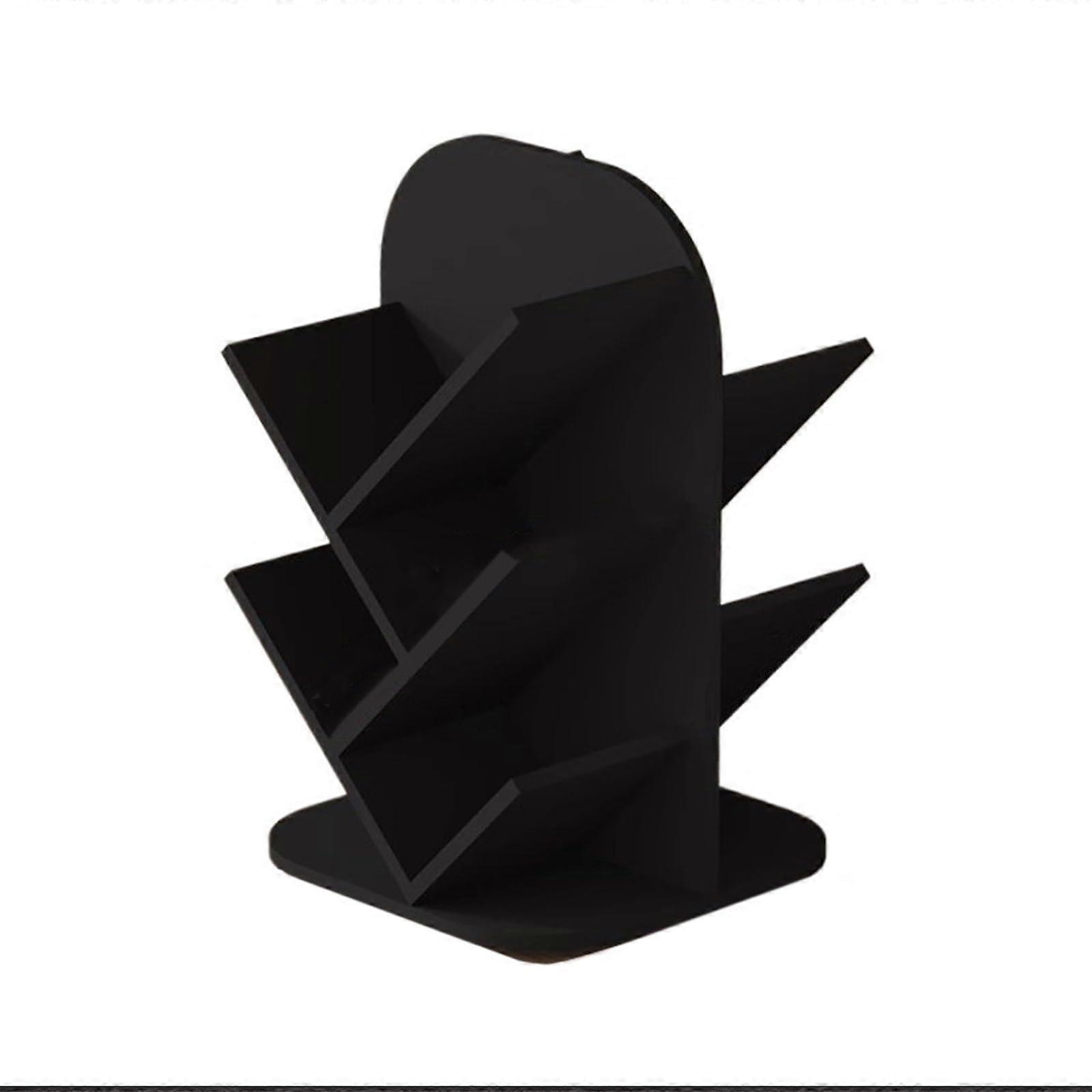 Vinyl Record Storage Rack with 360° Rotating Wooden Shelves for CDs and Media Organizer