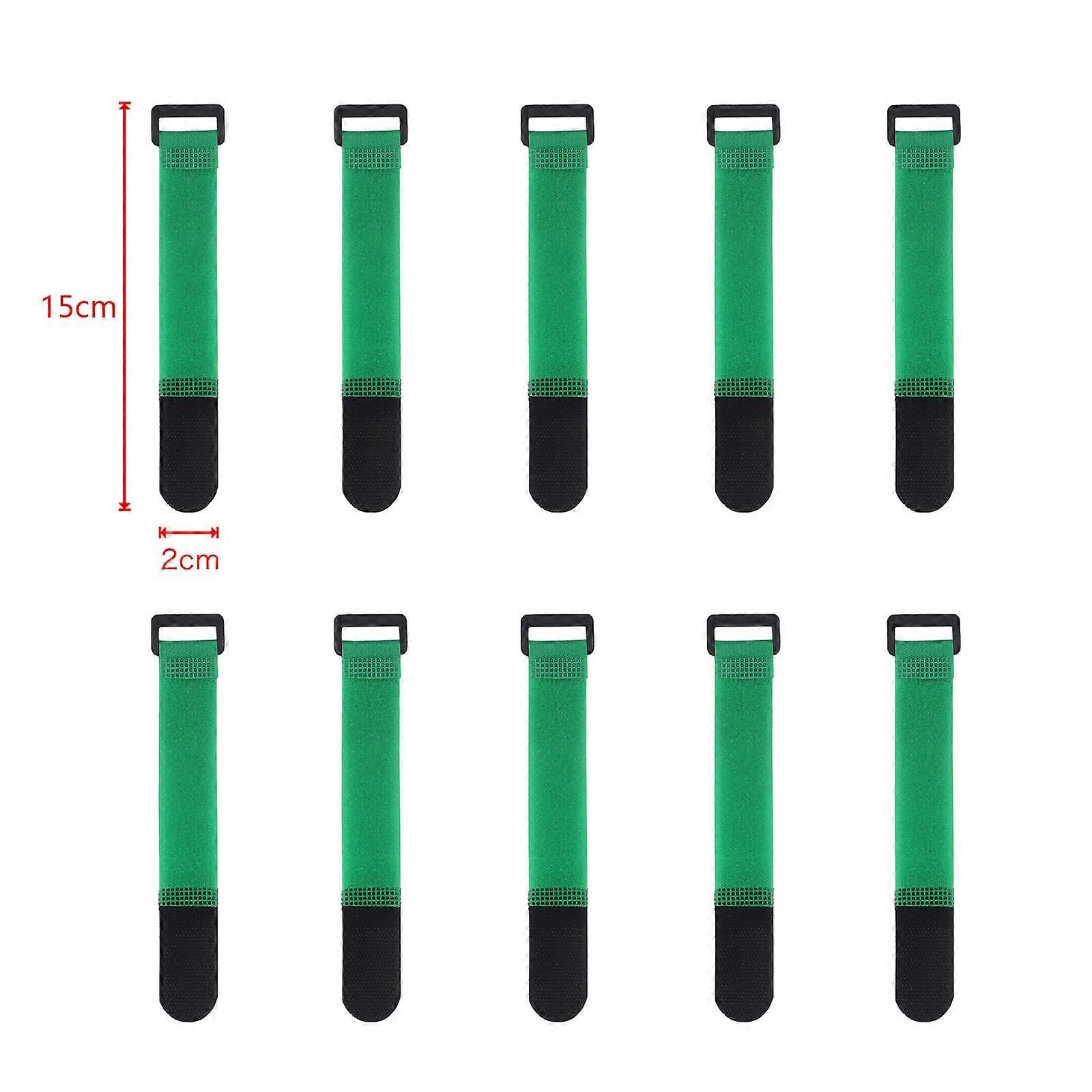 10Pcs 2cm Width Nylon Cable Ties Reverse Buckle Strap Reusable Self Adhesive Tape Fastener Hook Loop Fixed Strap Magic Sticky