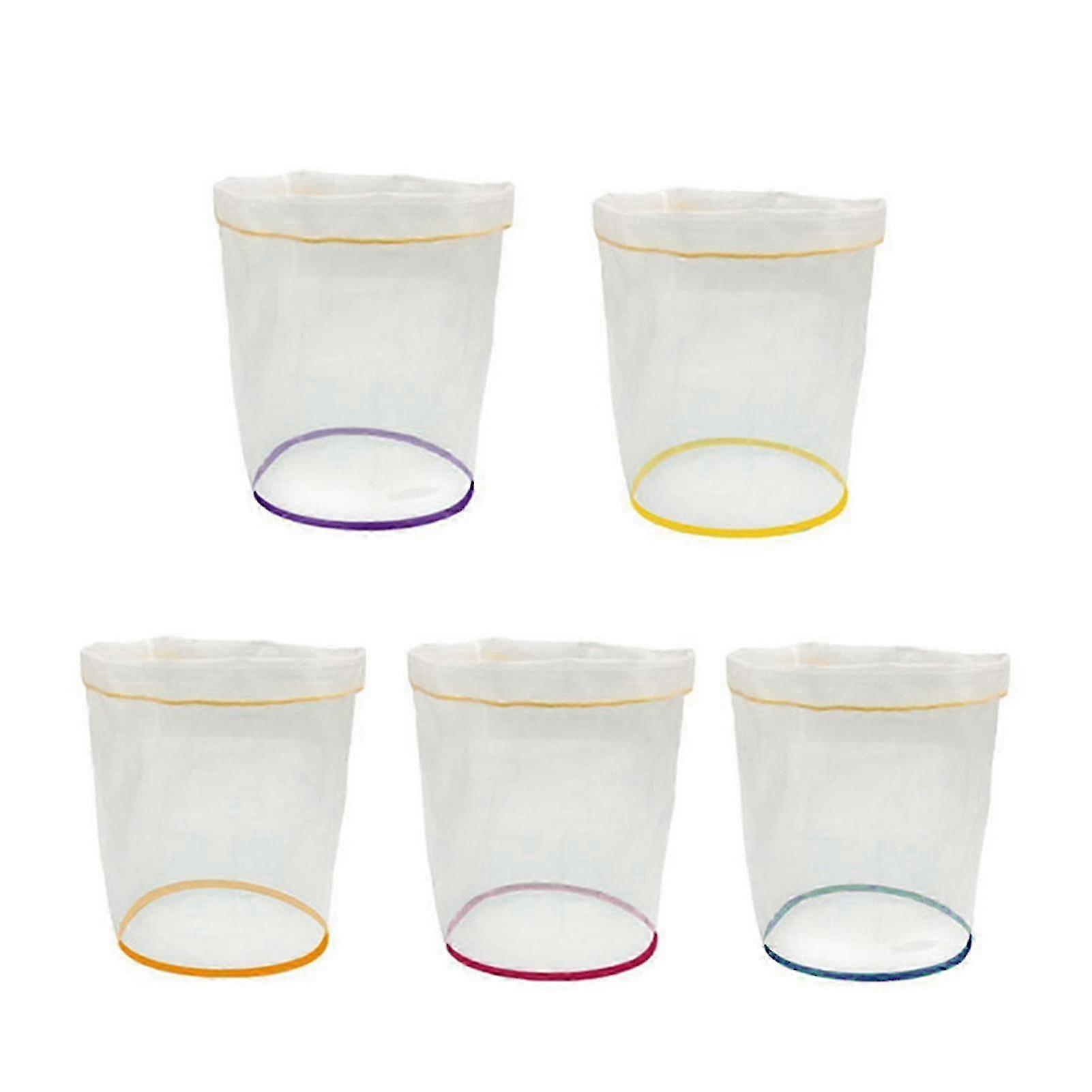 Bubble Bag Kit for Herbal Extraction - 5pcs 5 Gallon Micron Filter Bags with Drawstring