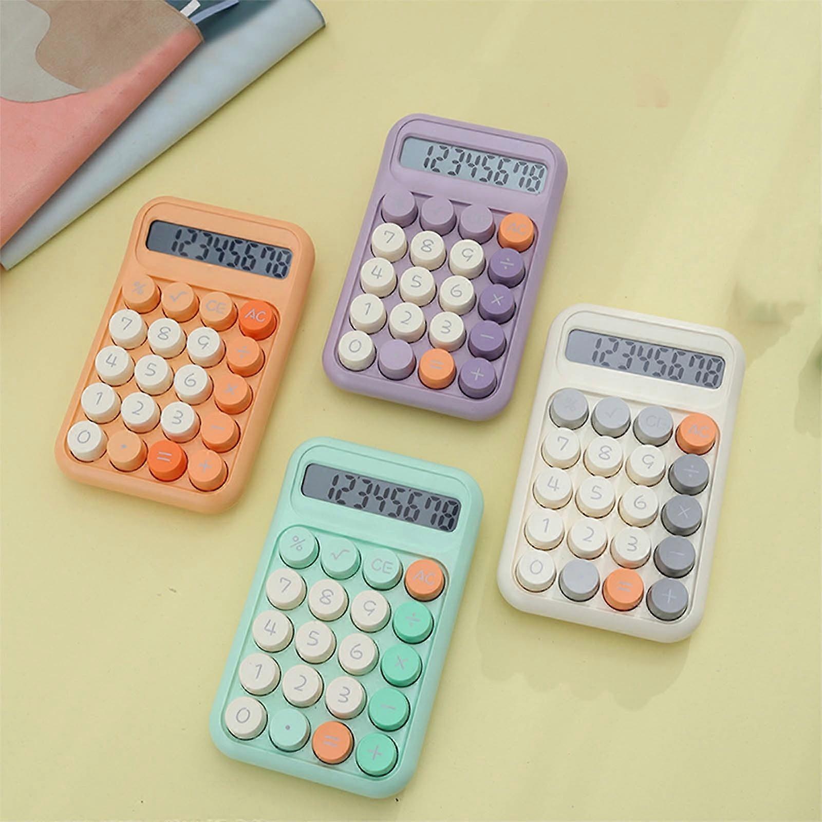 Djunllk Calculator - 8 Digits, Portable Mini Scientific Calculator, Cute Candy Dopamine Colors, Standard Function, for Office Home School