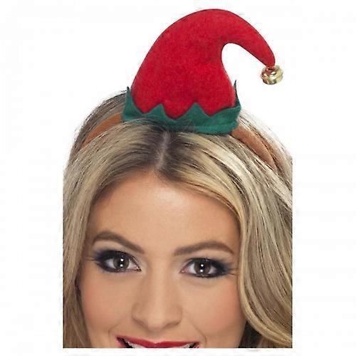 Smiffys dames/elfen elfmuts mini kersthoofdband