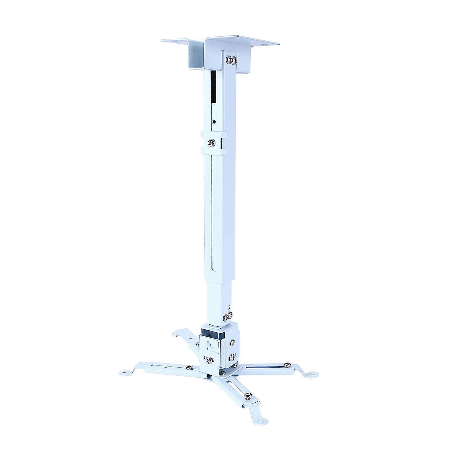Projector Holder Adjustable 4365cm Wall/Ceiling Mount 15kg Expandable Projector Arm Bracket White