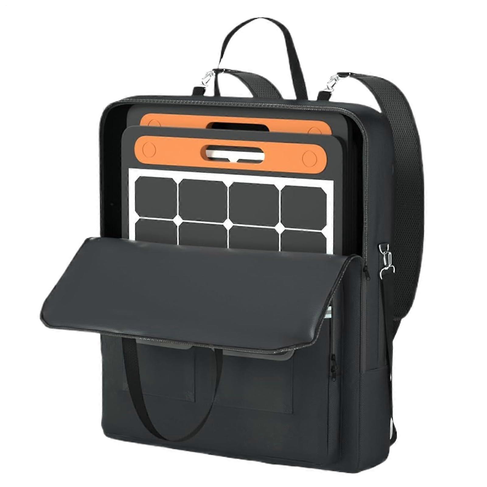 Solar Panel Carrying Case with Adjustable Shoulder Strap, Durable Storage Bag for Camping and Hiking