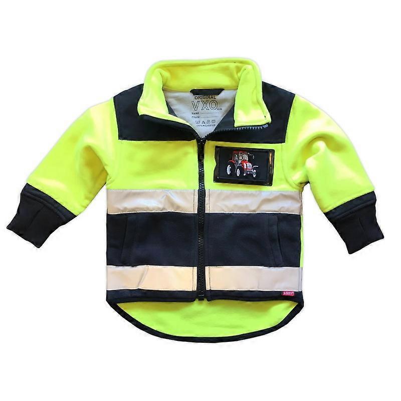 Jacheta din fleece cu galben reflector Loxy