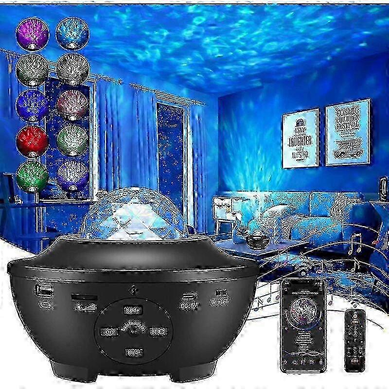 Cosmic Dreams Galaxy Light: Timer Function & Remote Control for Creative Bedrooms. Available in Green, Red, Blue & White