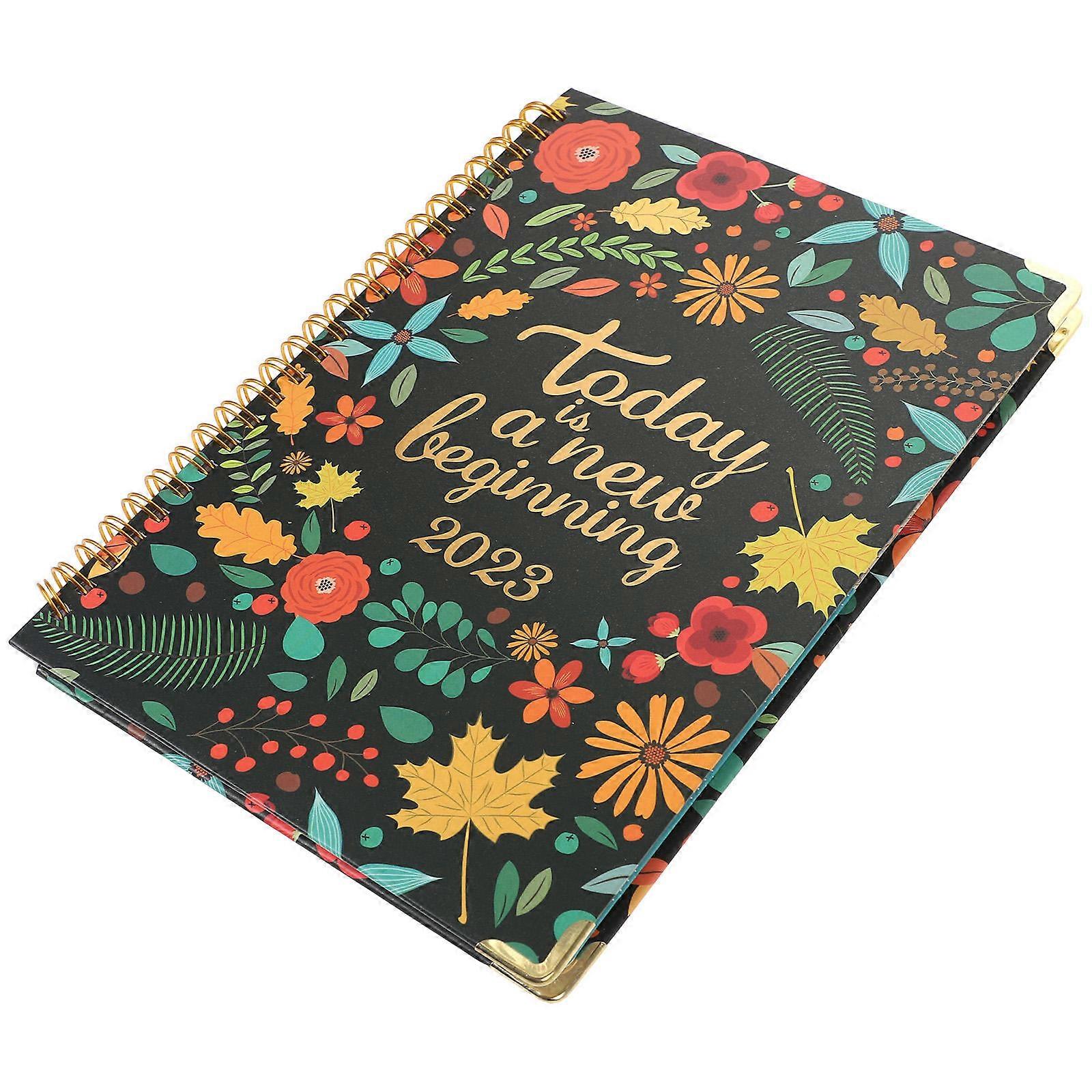 Student Planner Coil Student Notebook for Weekly Planning 2Sets English