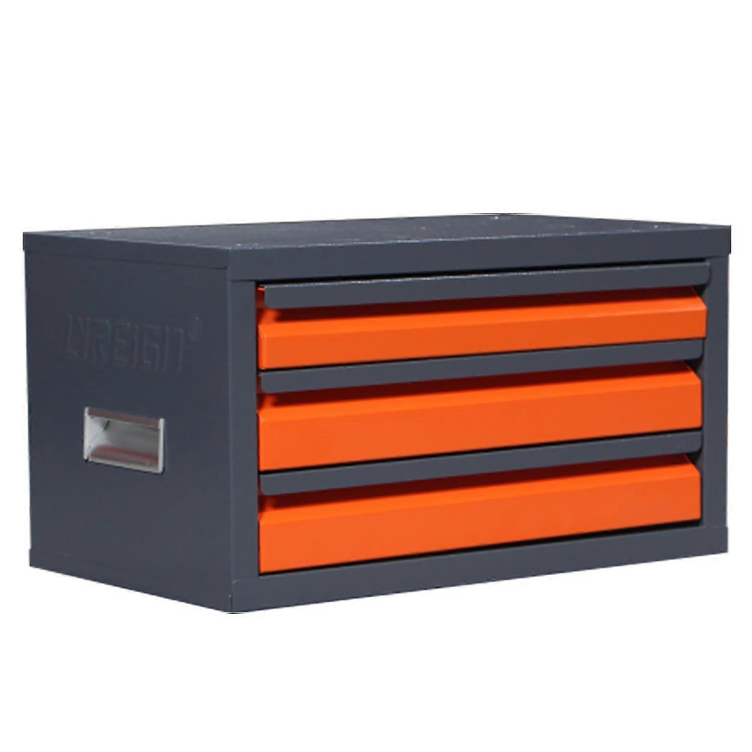 Drill Bit Storage Cabinet 3Drawer Stackable Metal Organizer Box for 1/16 to 1/2 Inch Bits