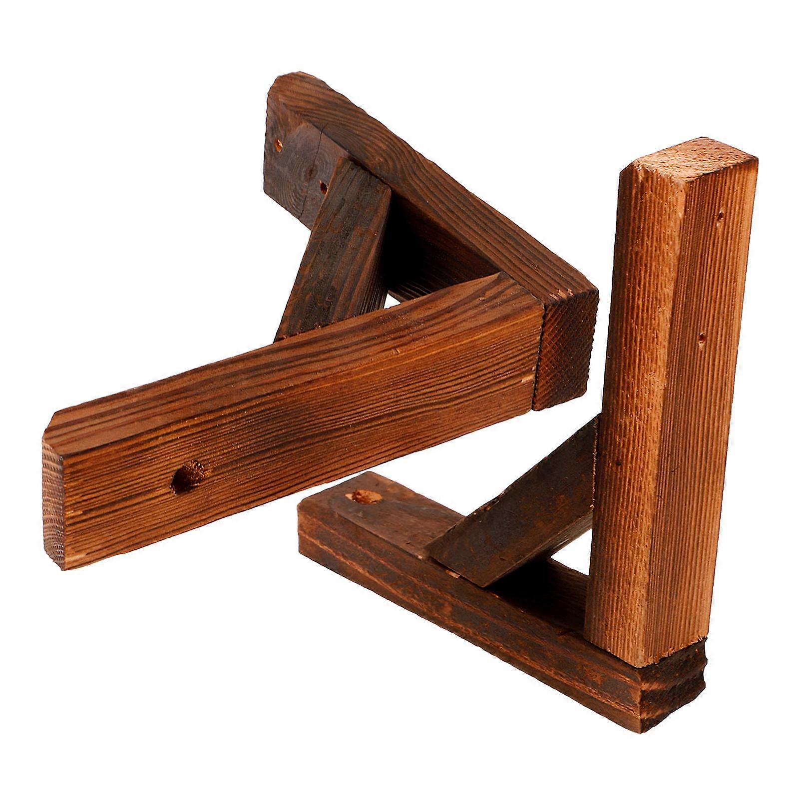 Fence Base Bracket Wood Multi-Use Support for Holding 2Pcs Small Fence