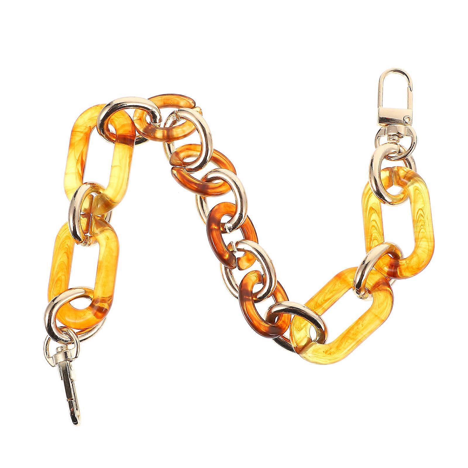 Resin Bag Chain Handbag Replacement Chain Daily Use Pattern 1Pcs