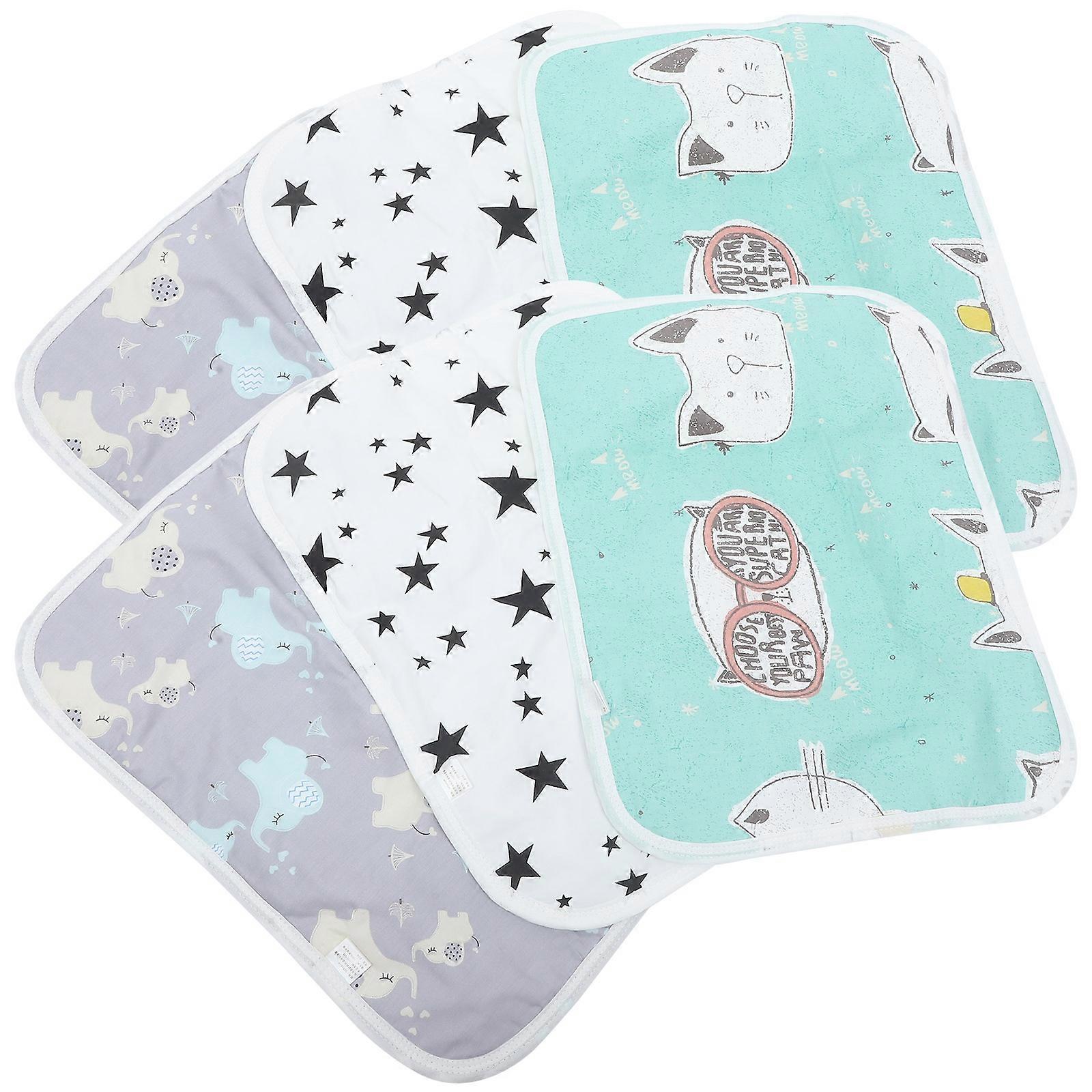 Hamster Bed Liner Pet Training Pad for Small Animals 6Pcs Assorted Color