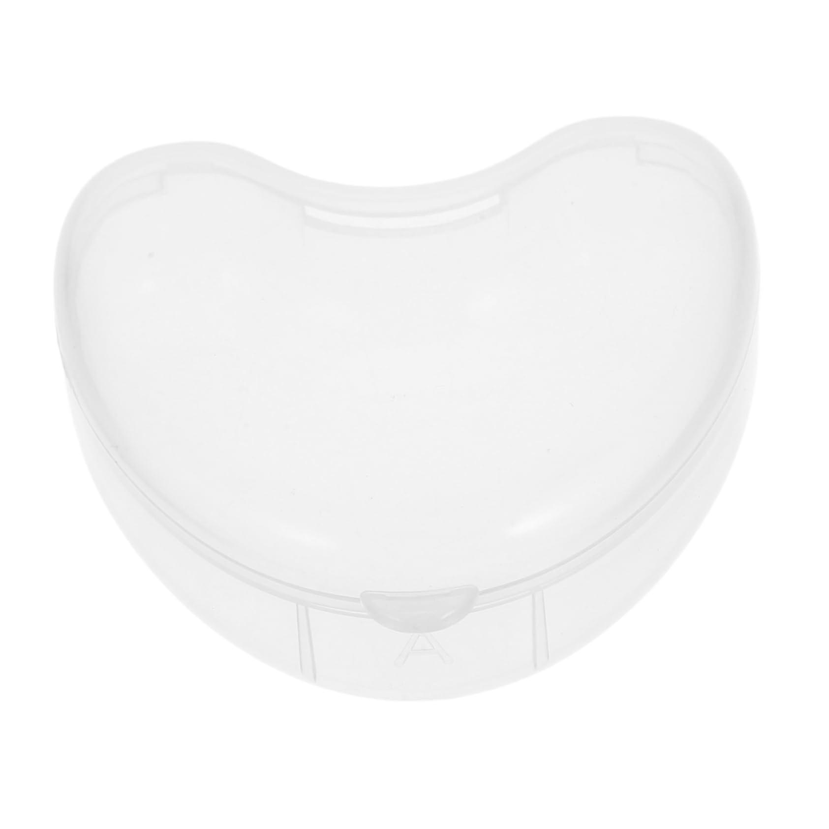 Heart Shaped Denture Storage Case for False Teeth, Compact and Secure Travel Box