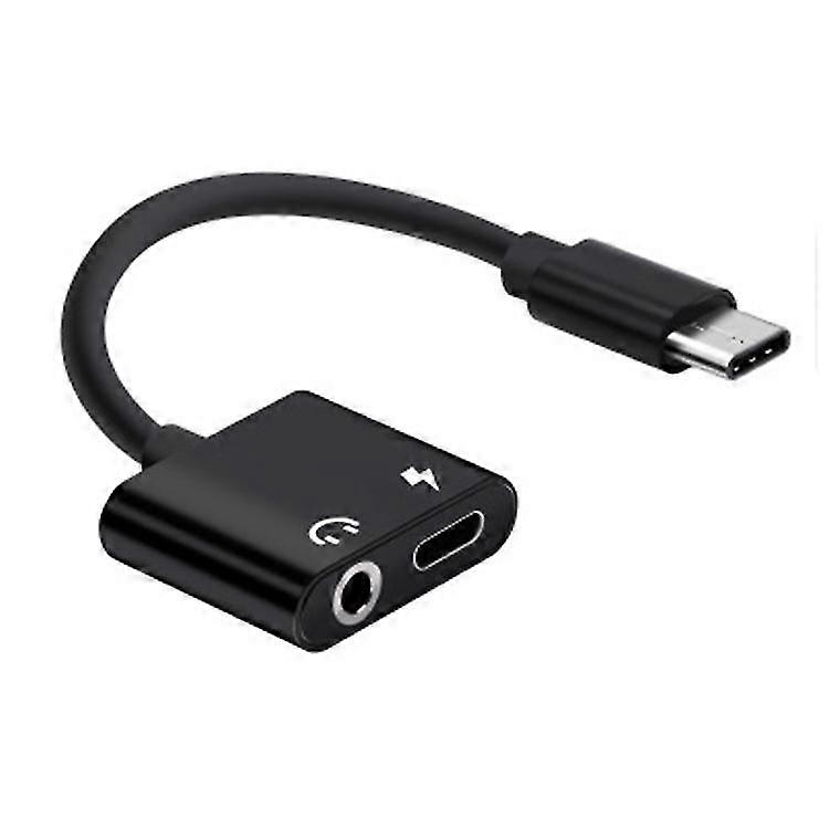 USB-C-adapter/splitter USB-c aux-poort