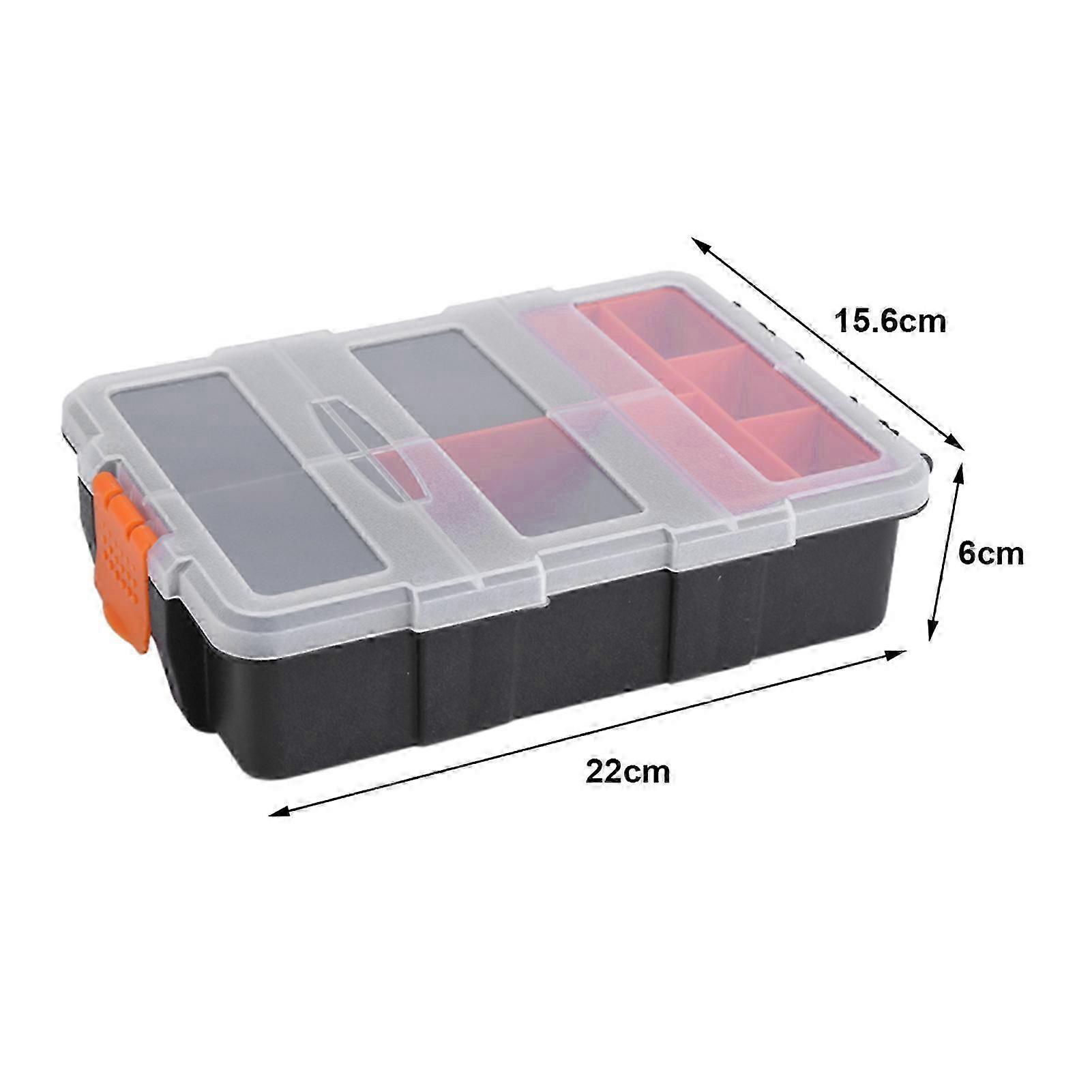 Two layer Plastic Heavy duty Components Storage Box Case Organizer Small Parts Tool Box 25-26