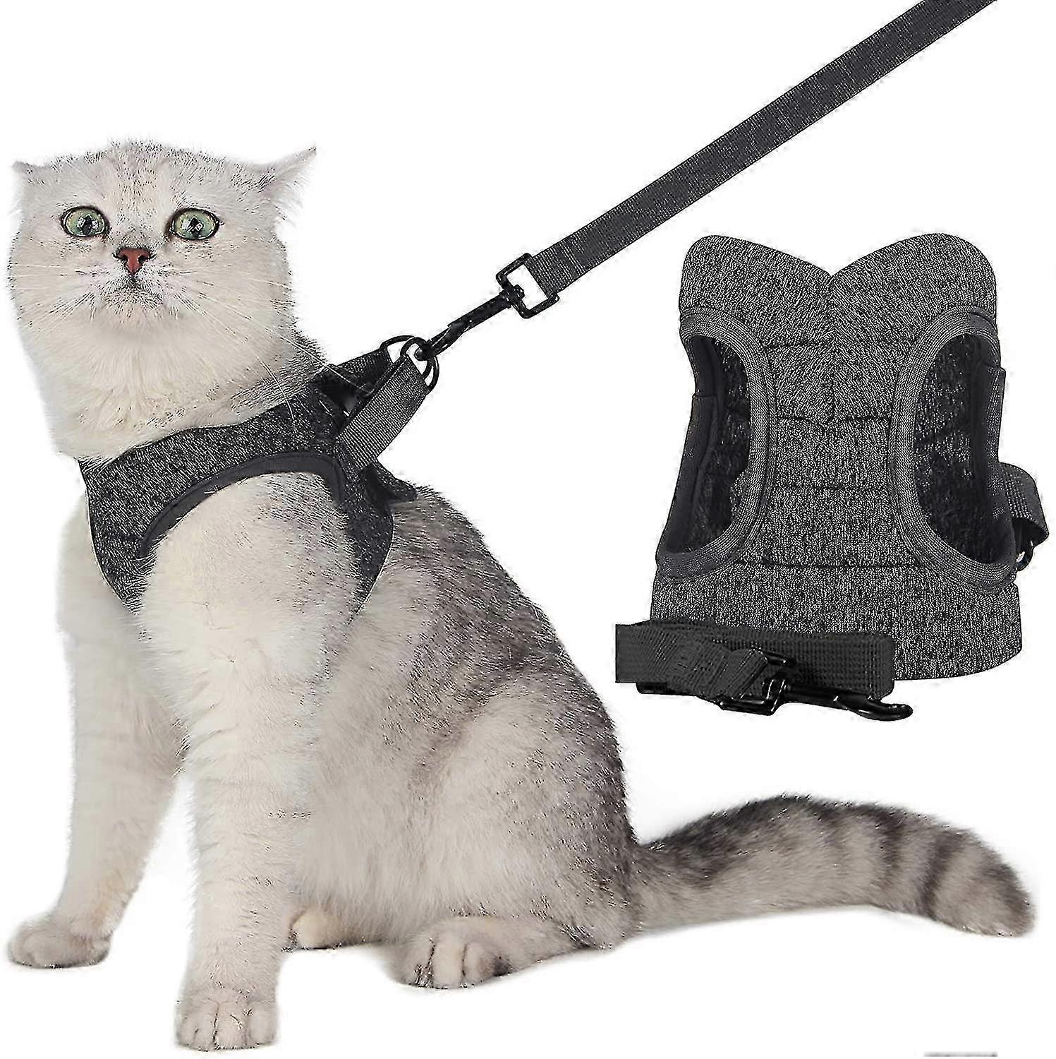 26-27 Adjustable Cat Walking Jacket With Retractable Belt