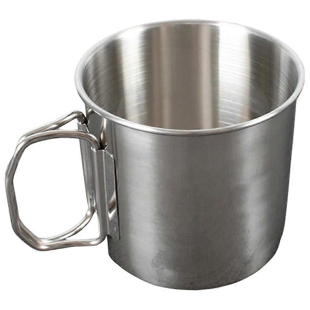 Outdoor Folding Cup Stainless Camping Mug for Storage Tea Cup