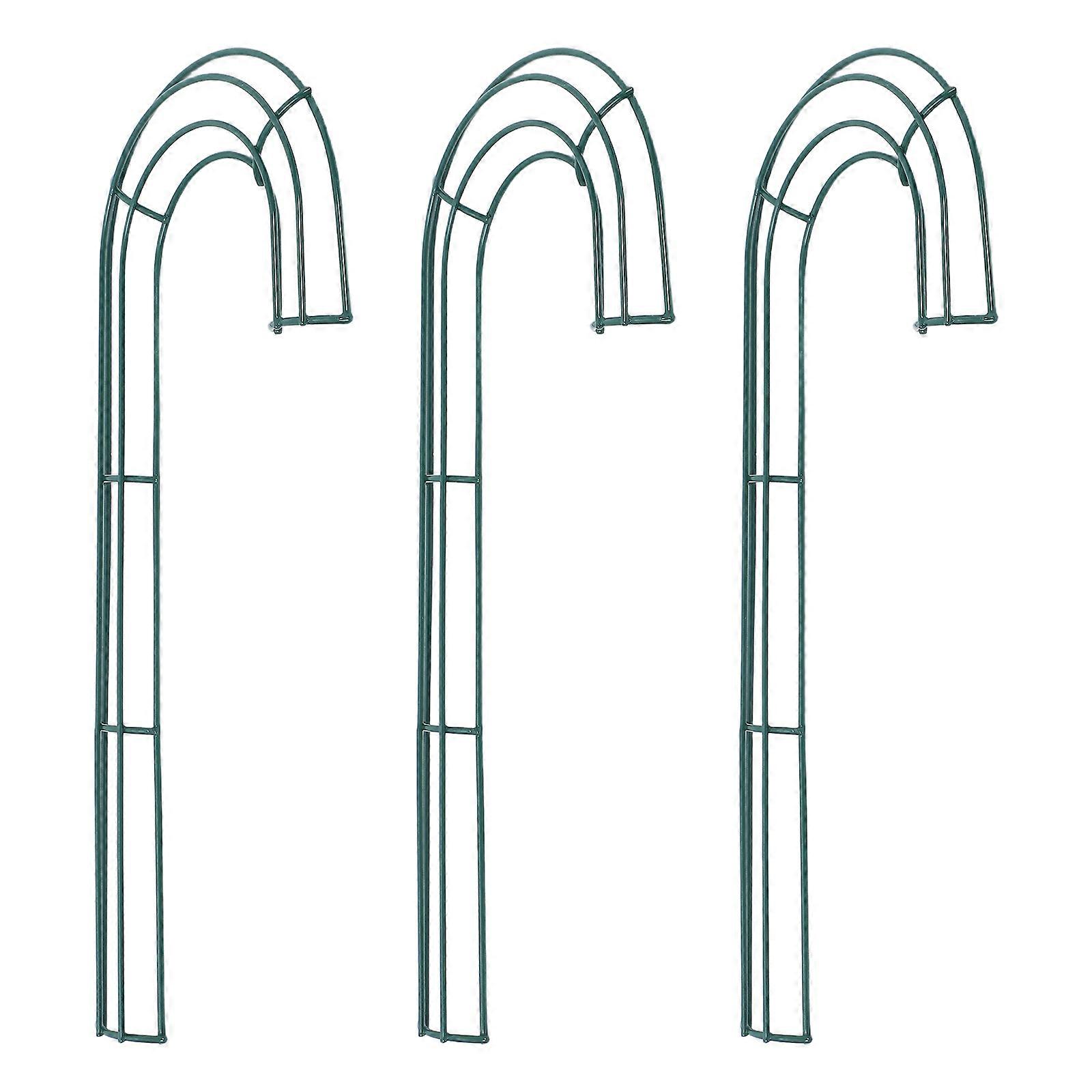 Wreath Making Decorations Wire Cane Shape Frame for Floral Use 3Pcs Set