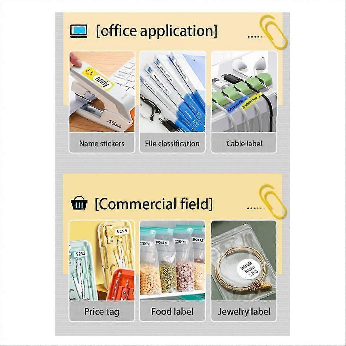 P15 Thermal Printer Bluetooth Barcode Label Maker for Office Commercial Pocket Mini DIY