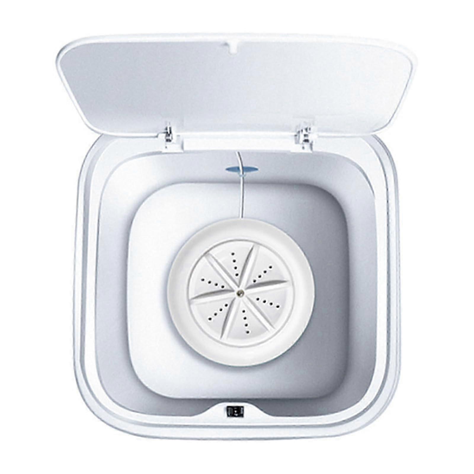 Underwear Washing Machine for Baby Clothes, Compact Portable USB-Powered White Laundry Solution