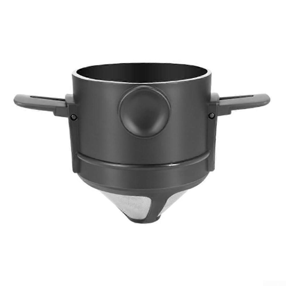 Pour Over Coffee Maker with Reusable Foldable Stainless Steel Filter for Paperless Brewing Camping
