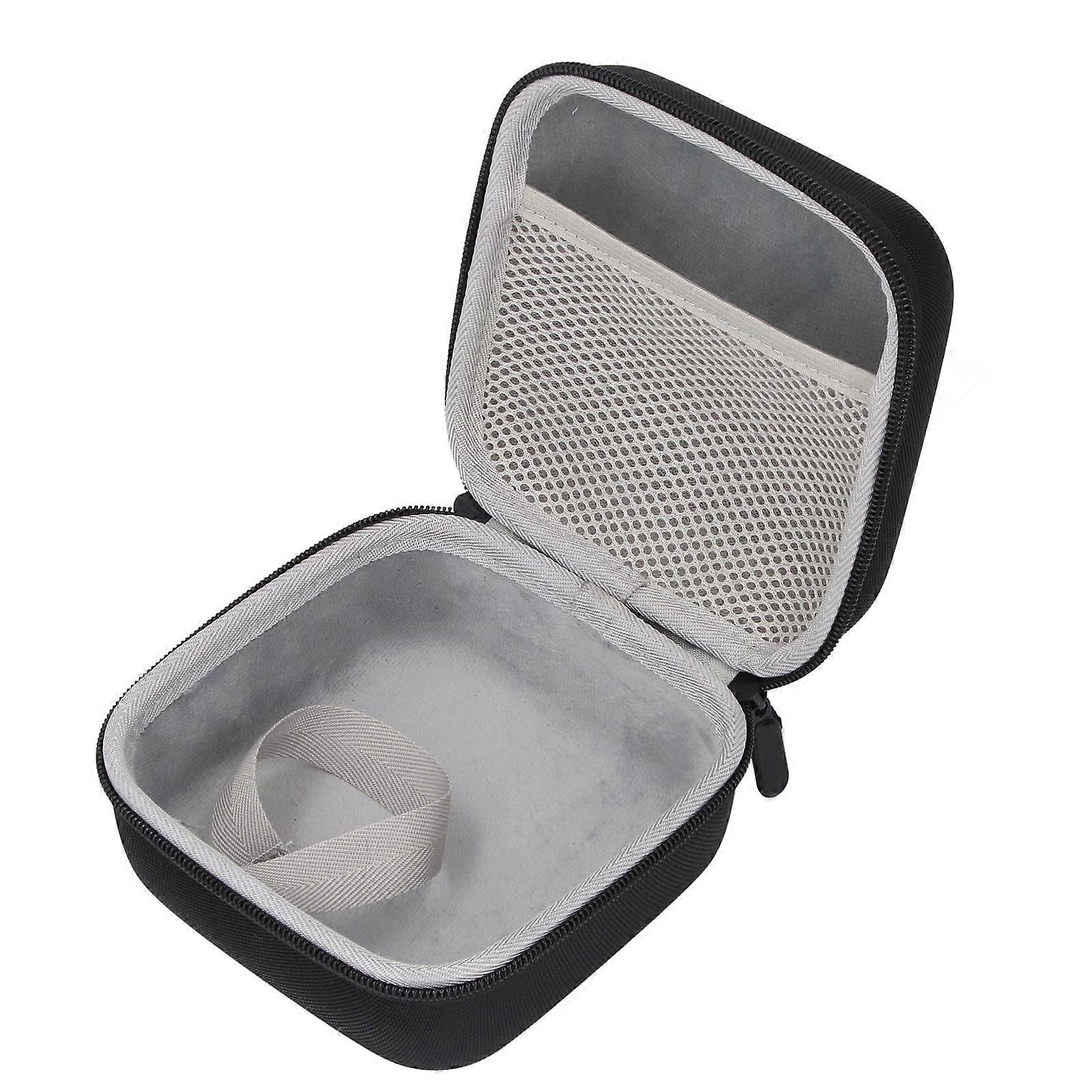 Carrying Case for Mac Mini 2024 Hard Shell Drop Protection Bag with Handle and Accessory Storage Black