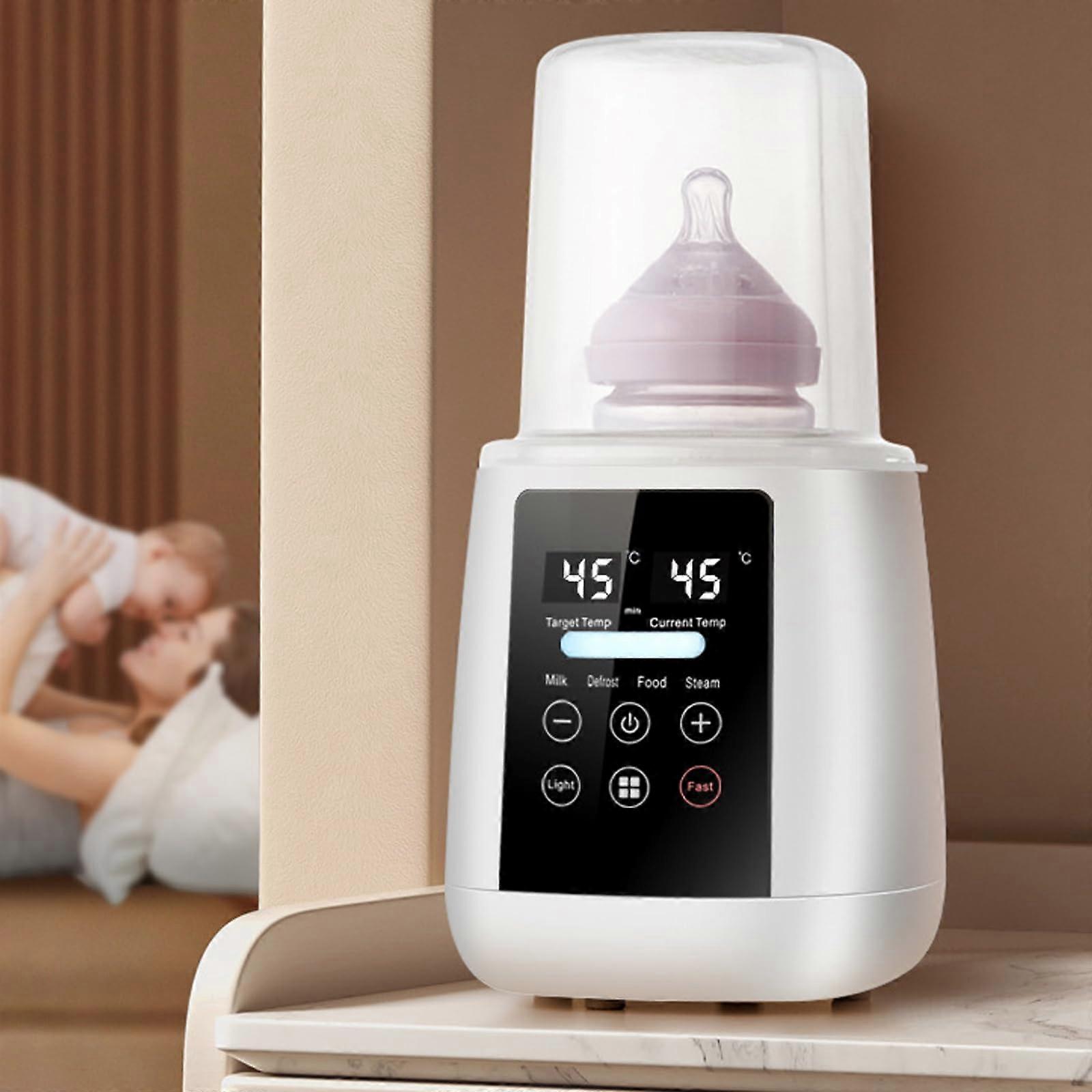 6in1 Baby Bottle Warmer and Sterilizer with Fast Heating, Precise Temperature Control and Night Light