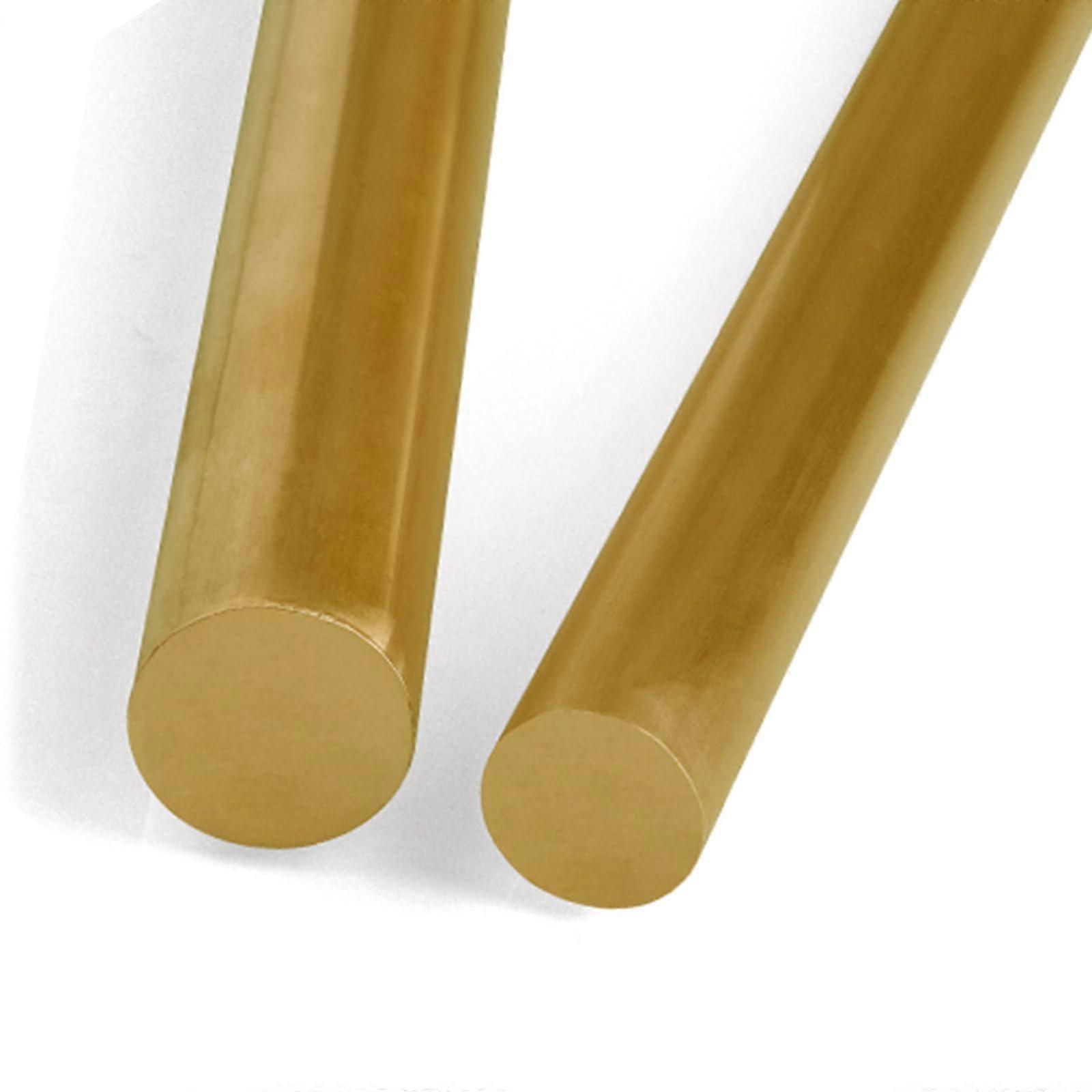 H59 Brass Rod 8mm Diameter 20cm Solid Brass Round Bar Durable for Hardware Parts