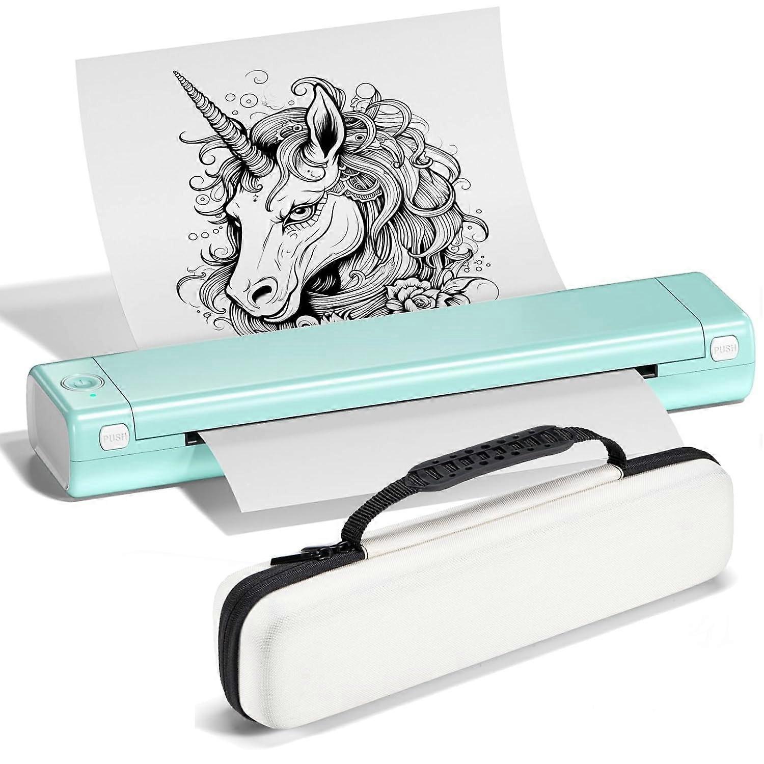 M08F Wireless Tattoo Stencil Printer Bluetooth Thermal Transfer, Compact and Lightweight