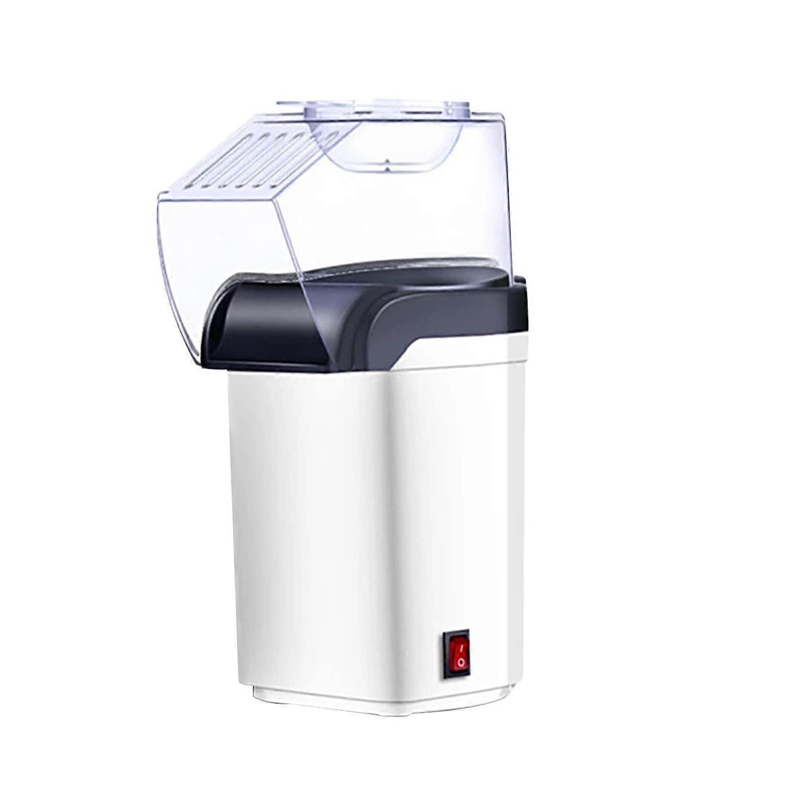 Popcorn Maker Electric Hot Air Popper with Measuring Spoon, Oil, Quick OneButton Operation, White