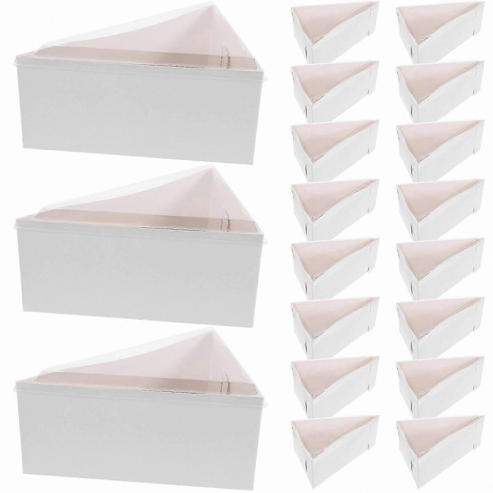 50 Sets Triangle Cake Slice Boxes, Cake Container Packaging